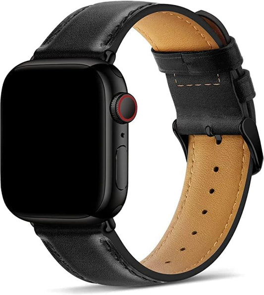 Genuine Leather Watch Band Compatible for Apple Watch 42Mm 44Mm 38Mm 40Mm,Vintage Replacement Strap for Iwatch Ultra SE2 SE Series 8/7/6/5/4/3/2/1 Wristband for Men and Women