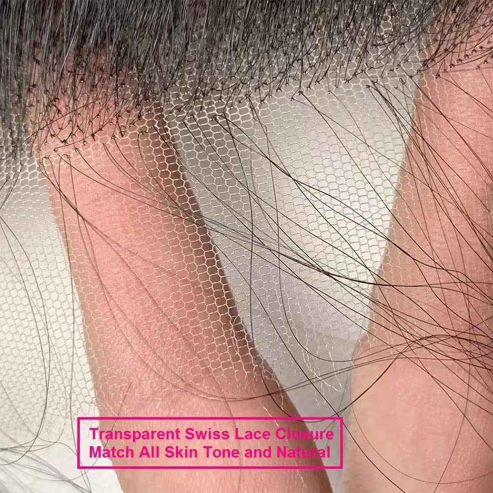 Body Wave Lace Closure Human Hair 10 Inch 4X4 HD Lace Closure 100% Brazilian Virgin Human Hair Body Wave Transparent Lace Closure Pre Plucked with Baby Hair Free Part