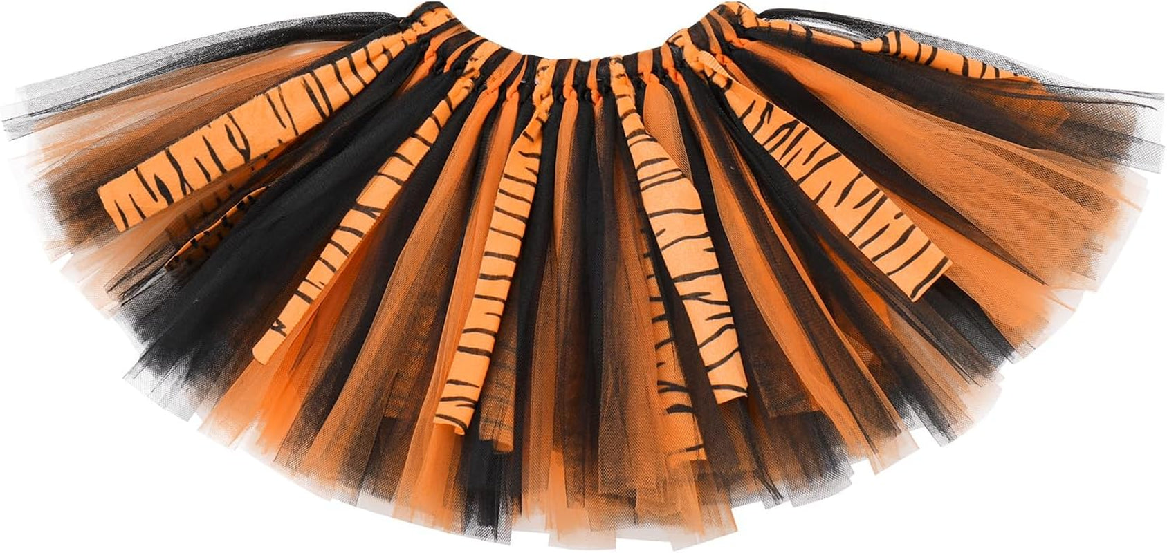 Baby Girls Jungle Animals Costume Tulle Tutu Skirt Ears Headband Bow Tie and Tail Set for Halloween Cosplay Dress Up