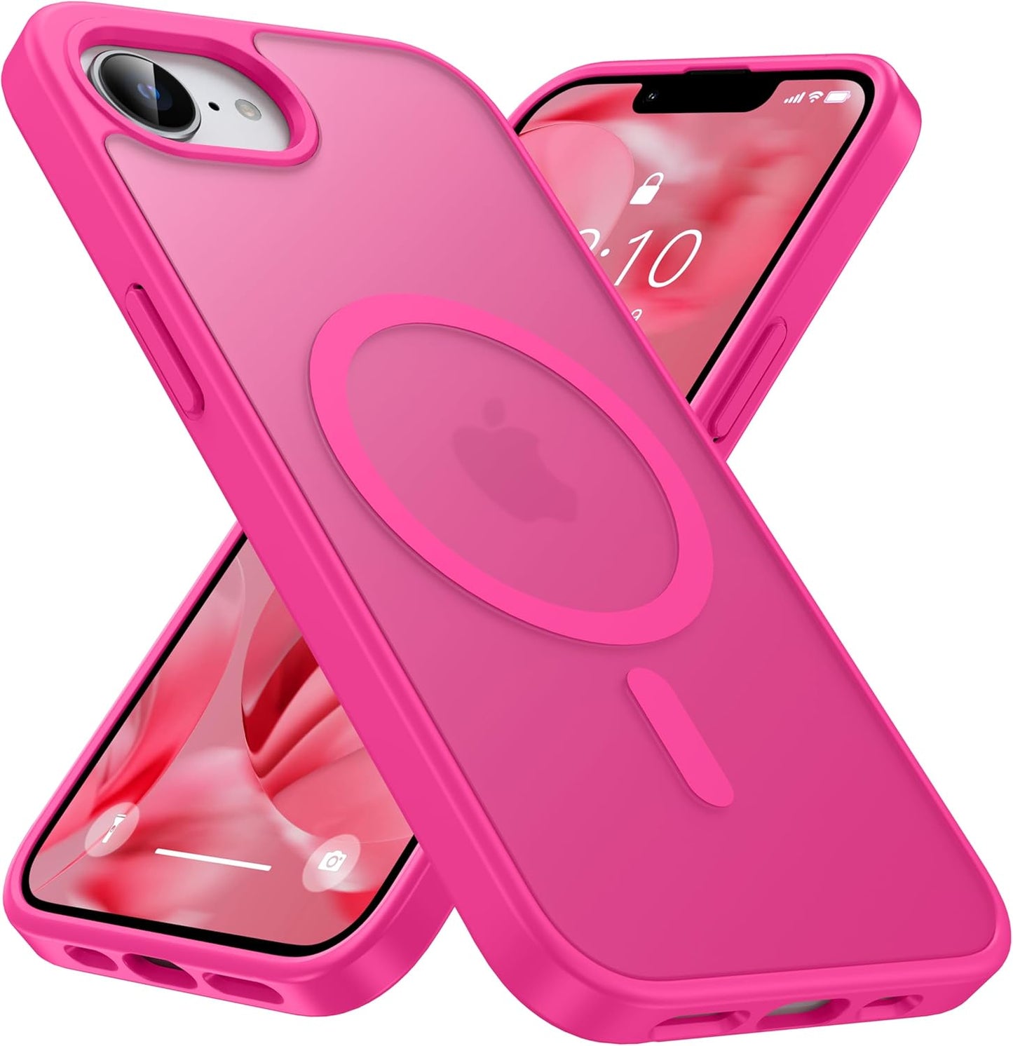 Magnetic for Iphone 16E Case [Fit for Magsafe Accessories][Anti-Fingerprint][Anti-Scratch][Military-Grade Drop Protection] Translucent Matte Back Slim Shockproof Phone Case for Iphone 16E 6.1"