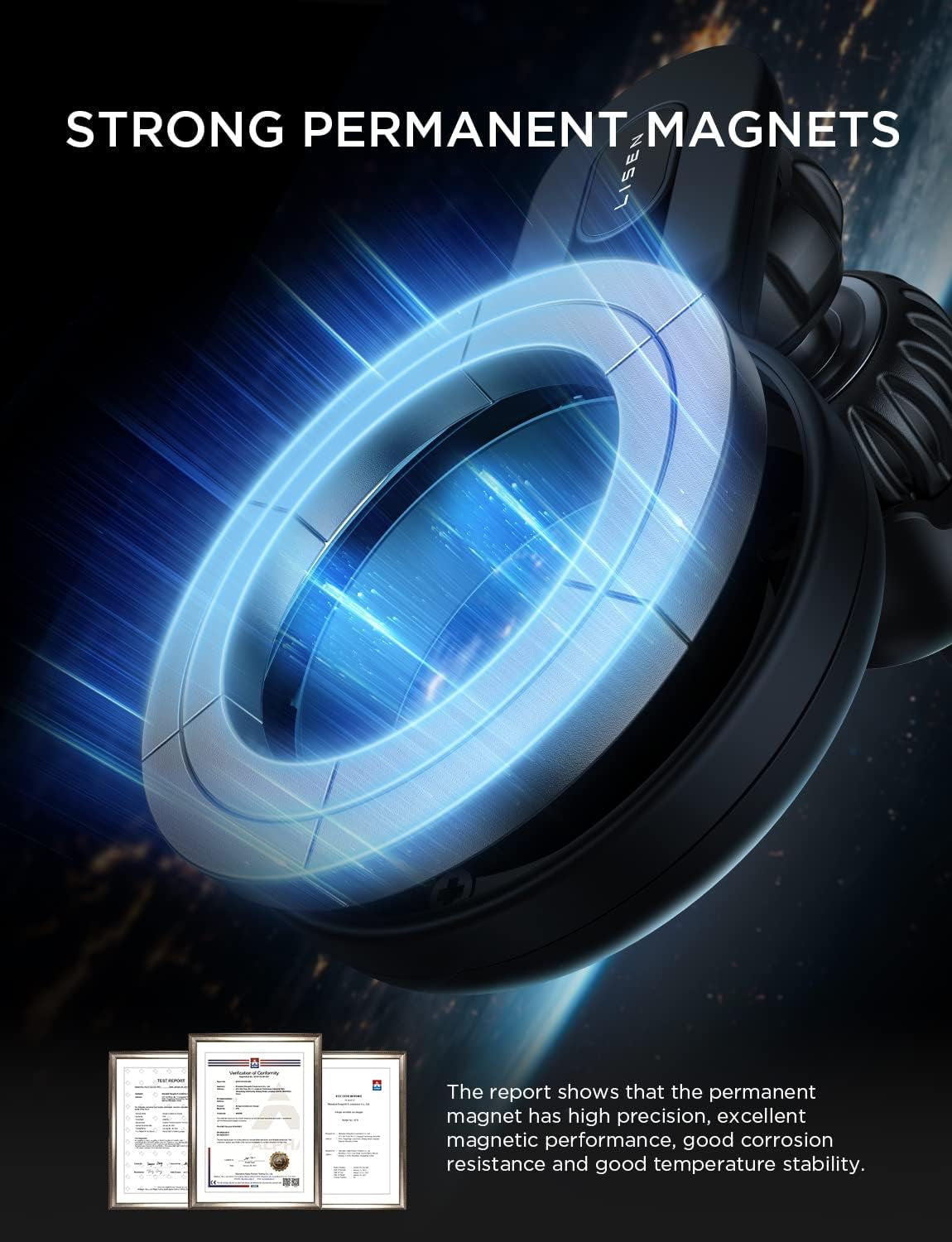 for Iphone 16 Magsafe Car Mount, [Quick Install] Magnetic Mag Safe Car Phone Holder Vent, Car Truck Accessories Gifts for Him Her Iphone 16E 16 Pro Max 15 14 13 12 plus Mini Men Women, Black