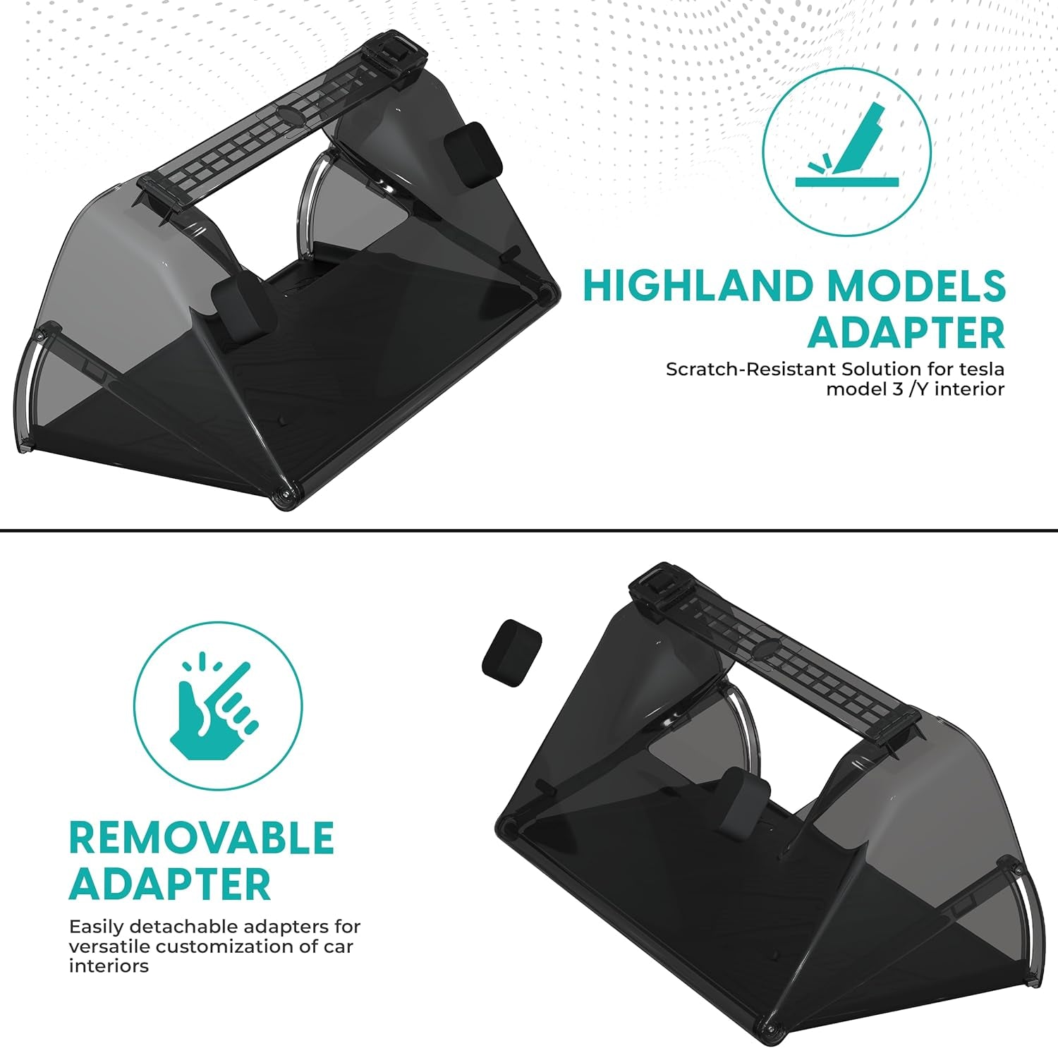 Hidden under Screen Storage for Tesla Model Y and 3 2016-2024 – Consoles and Organizers Accessories for Center Console Organizer Hidden Shelf Phone Magnetic Caddy Holder