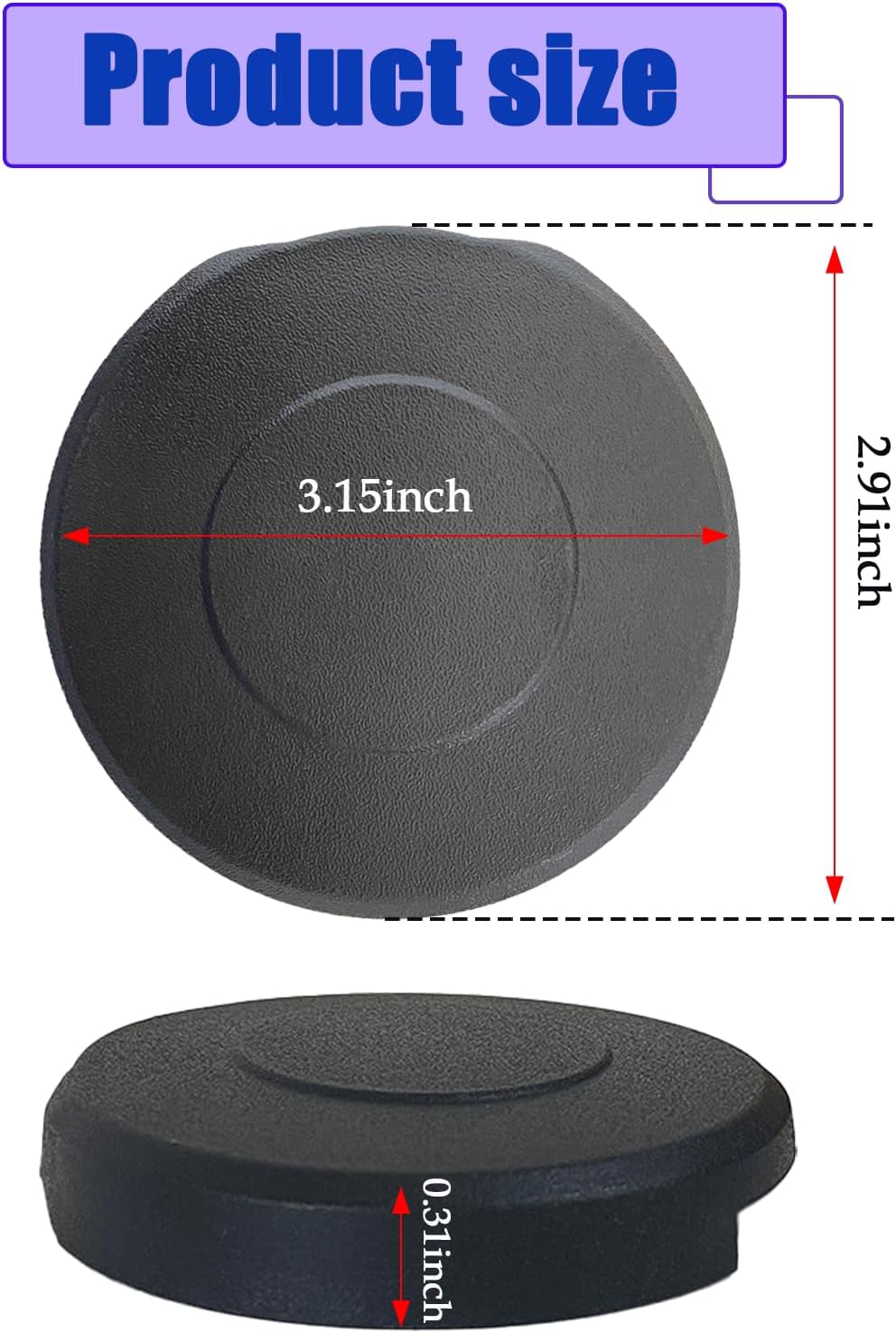 Spare Tire Hoist Cover Compatible with Ford F-Series Chevrolet Silverado GMC Sierra and More