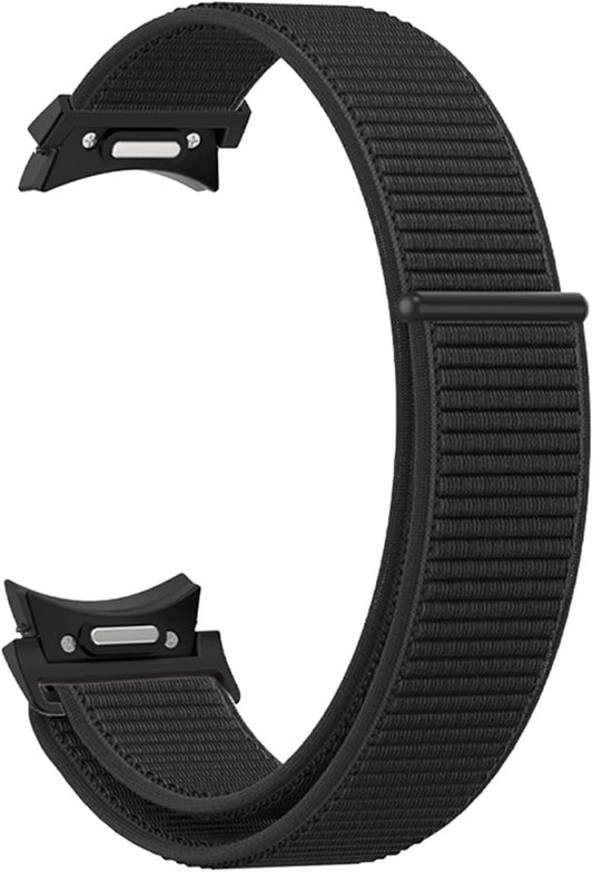 One Click No Gap Nylon Band Compatible with Samsung Galaxy Watch 7 FE 6 5 4 40Mm 44Mm/Galaxy Watch 6 Classic Band 47Mm 43Mm/Watch 5 Pro 45Mm/4 Classic 42Mm 46Mm, Breathable Sport Loop Strap Women Men