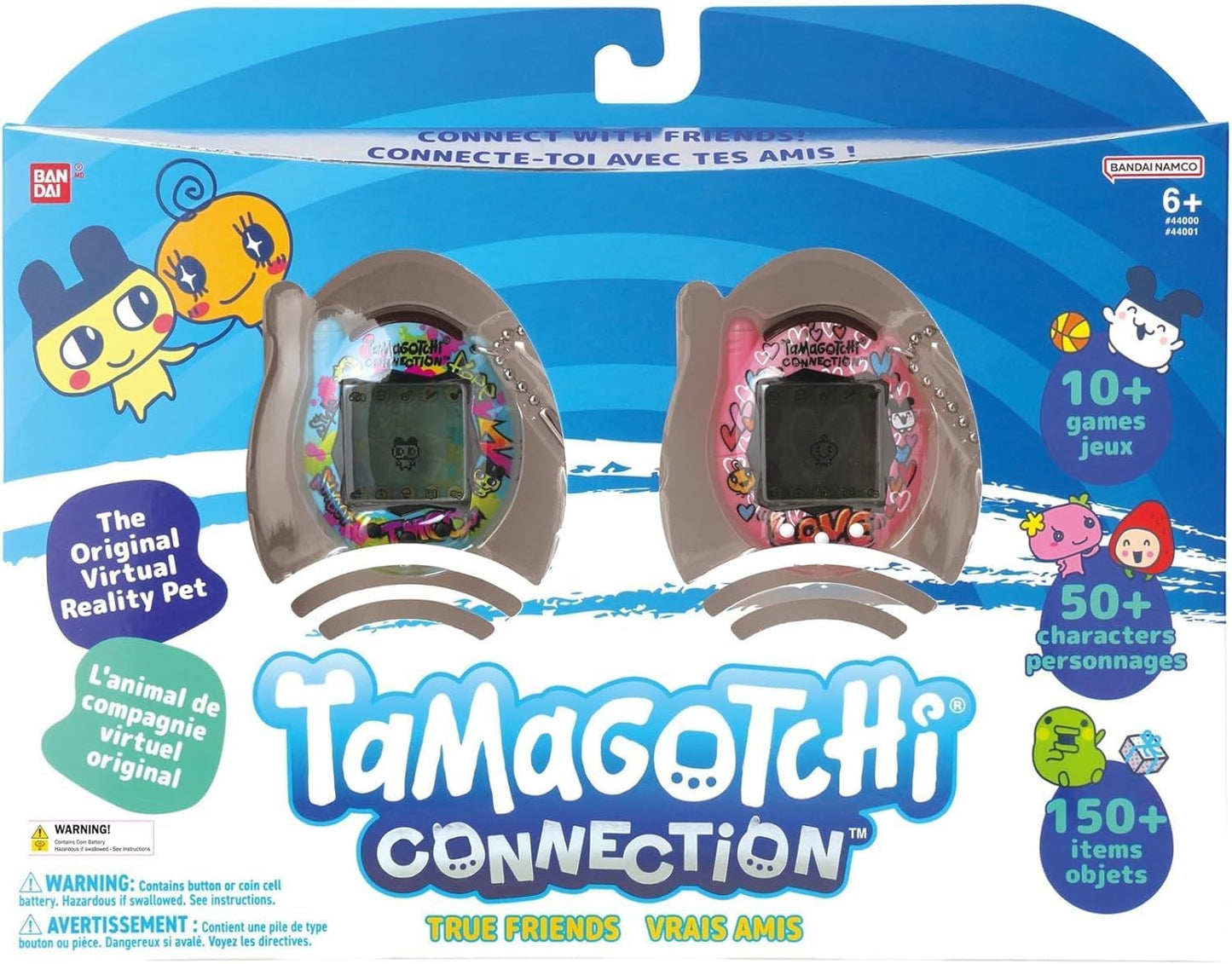 Bandai Connection Digital Pet True Friends Double Pack Virtual Pet Electronic Toys with Infra-Red Connection | Gifts for Couples Siblings or Friends BanUK