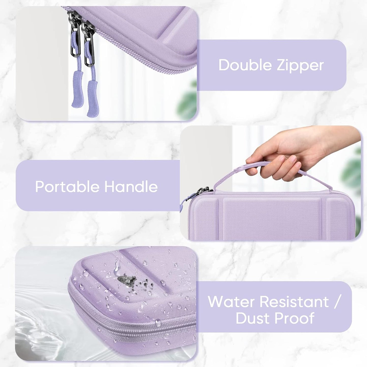 Carrying Case for Nintendo Switch OLED Model 2021/Switch 2017, [Shockproof] Hard Shell Protective Cover Travel Bag W/10 Game Card Slots for Switch Console Joy-Con & Accessories