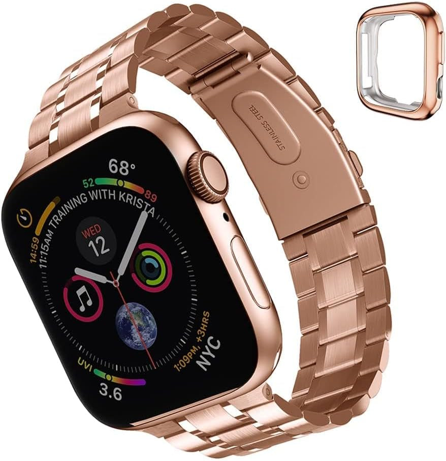 Compatible with Apple Watch Band 38Mm 40Mm 41Mm Women Men, Metal for Iwatch Band Series 9/8/7/6/5/4/3/2/1/SE