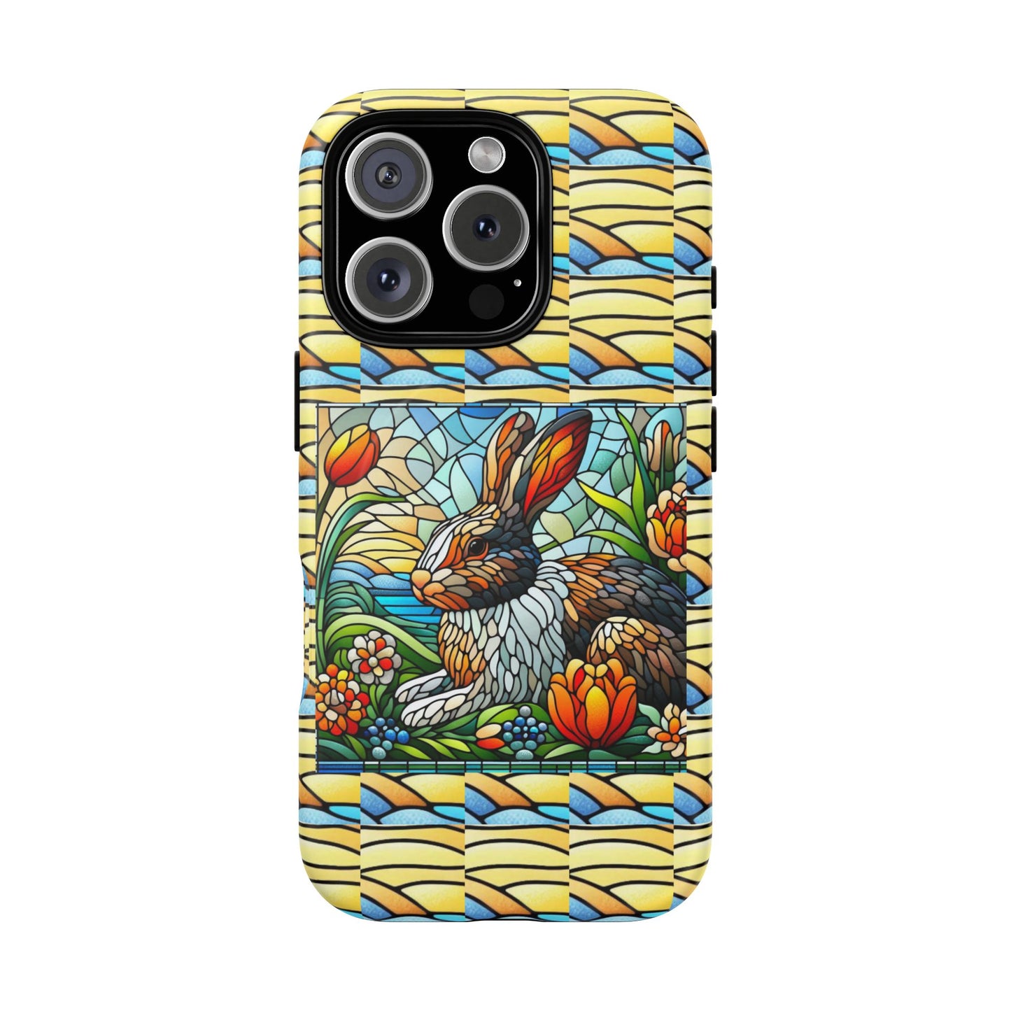 Dutch Rabbit Animal Stained Glass Design Tough Magnetic Cases