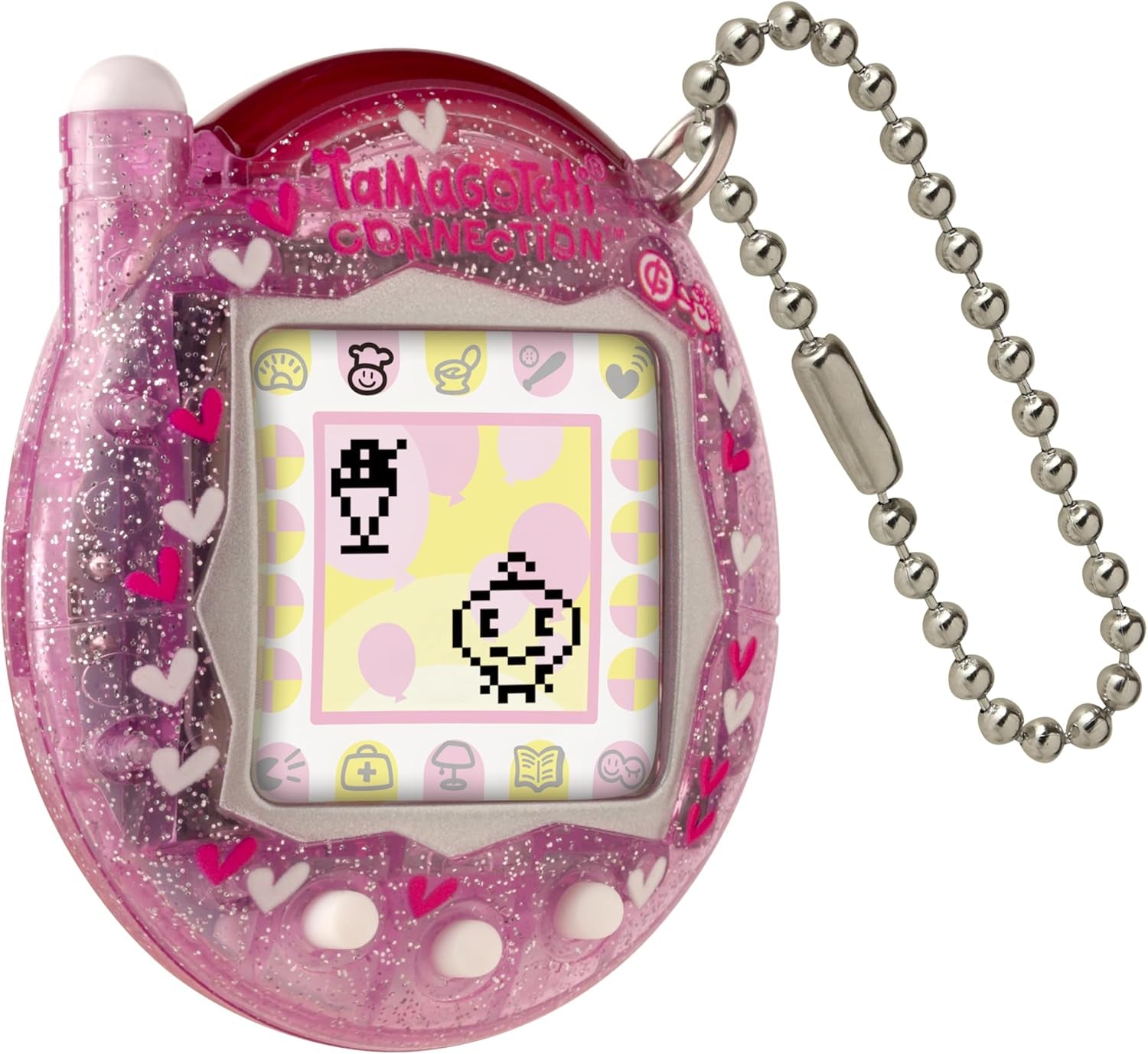 Bandai Connection Digital Pet Pink Glitter Shell Virtual Pet Electronic Toy with Infra-Red Connection for Shared Fun | Kids Toys for Girls and Boys Are Great Japanese Gifts BanUK