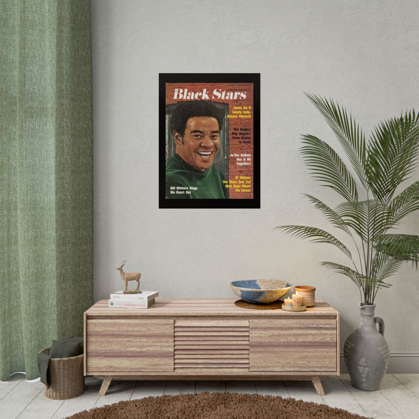Vintage Music Rolled Posters - Bill Withers, August 1974 Design