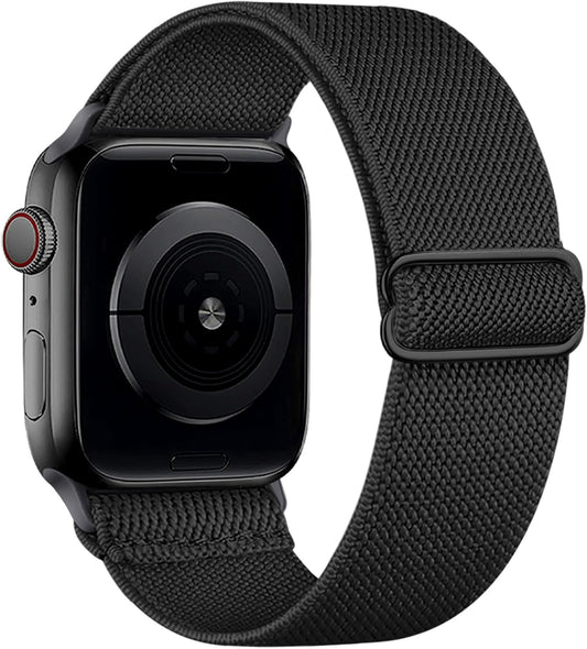 Stretchy Nylon Band Compatible with Apple Watch Series 9 8 7 45Mm 41Mm Ultra 2 Band 49Mm Series 6 5 4 SE 44Mm 40Mm Series 3 2 1 38Mm 42Mm Men Iwatch Bands Womens Elastic Solo Loop Sports Strap