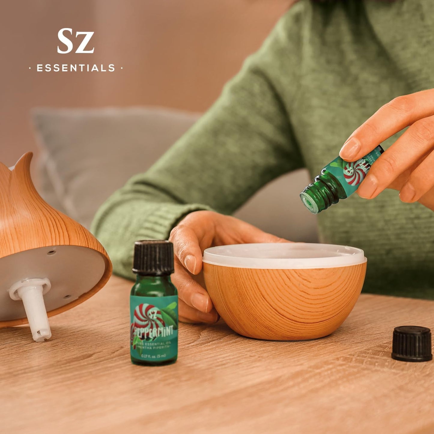 Peppermint Essential Oil - Sweet Candy Cane Scent! the Real Deal - 100% Pure and Natural - Undiluted - 5Ml TLBH