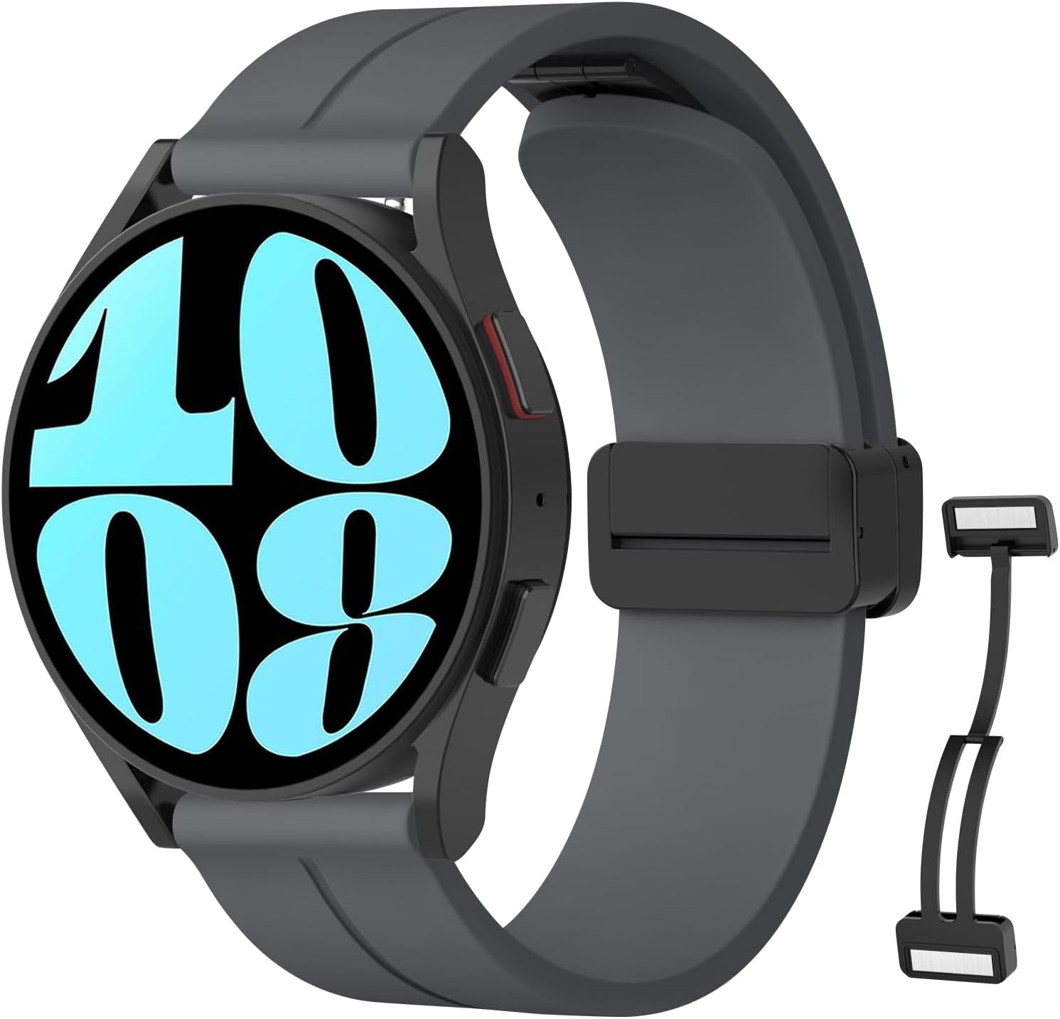 Bands Compatible with Samsung Galaxy Watch 6 Band 40Mm 44Mm, Samsung Galaxy Watch 6 Classic Bands 43Mm 47Mm, 20Mm Soft Silicone Sport Replacement Strap for Galaxy Watch 6 Band Women Men