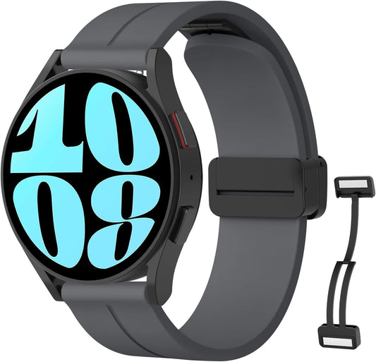 Bands Compatible with Samsung Galaxy Watch 6 Band 40Mm 44Mm, Samsung Galaxy Watch 6 Classic Bands 43Mm 47Mm, 20Mm Soft Silicone Sport Replacement Strap for Galaxy Watch 6 Band Women Men