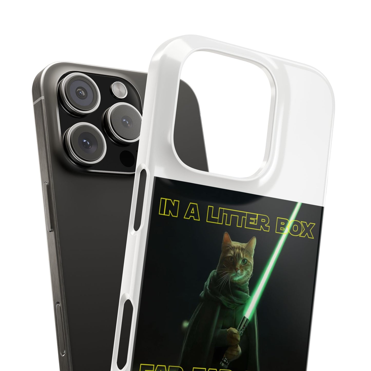 STAR WARS CAT IN A LITTER BOX FAR FAR AWAY  Slim Phone Cases