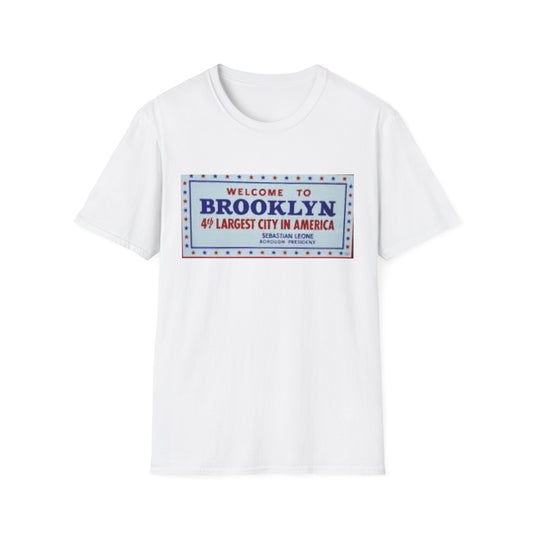 RETRO VINTAGE WELCOME TO BROOKLYNN NY Unisex Softstyle T-Shirt