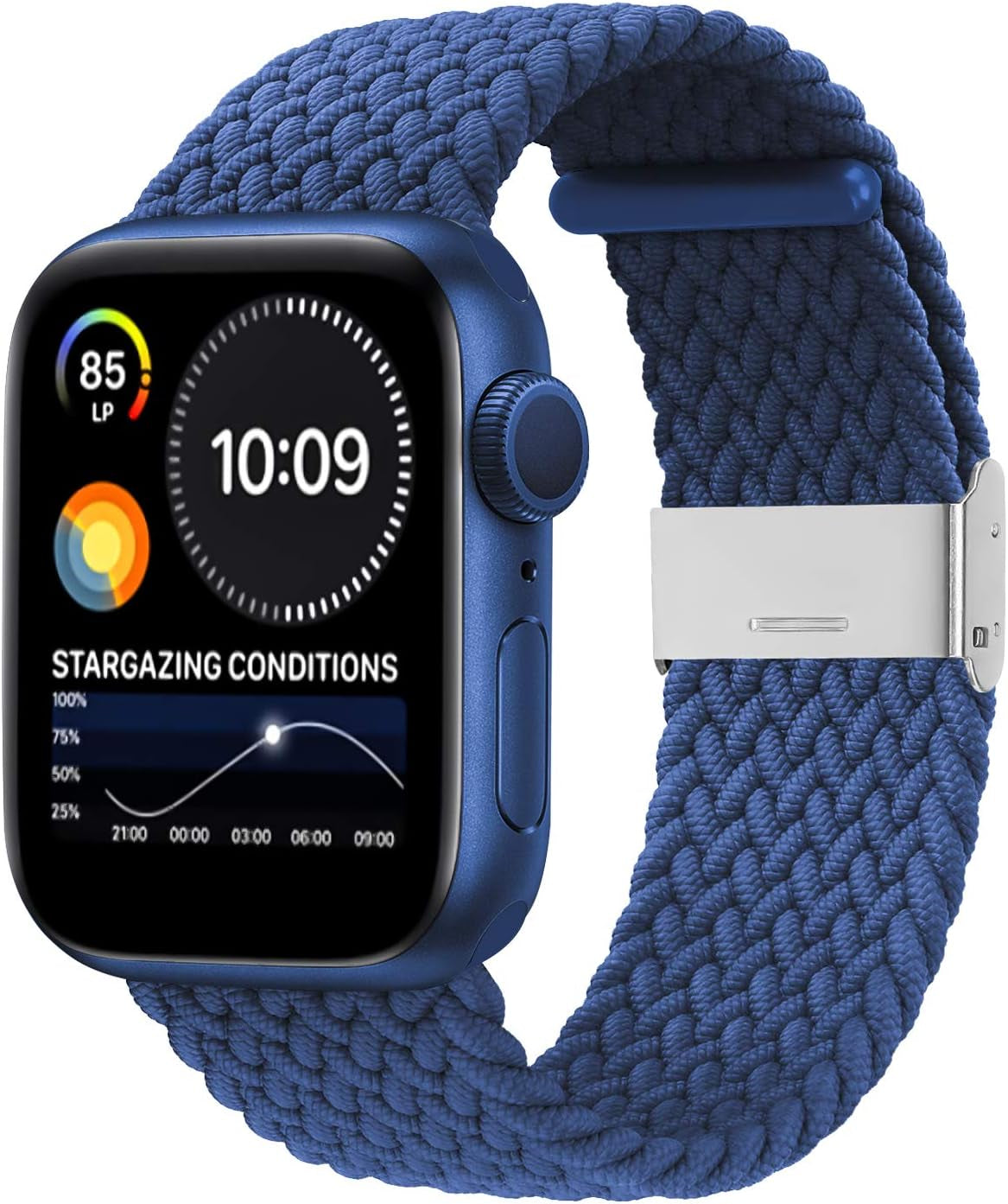 Compatible with Apple Watch Bands 44Mm 40Mm 38Mm 42Mm 41Mm 45Mm 46Mm 49Mm, Iwatch Bands Women Men,Adjustable Braided Solo Loop Elastic Sport Band for Iwatch Ultra SE Series 10/9/8/7/6/5/4