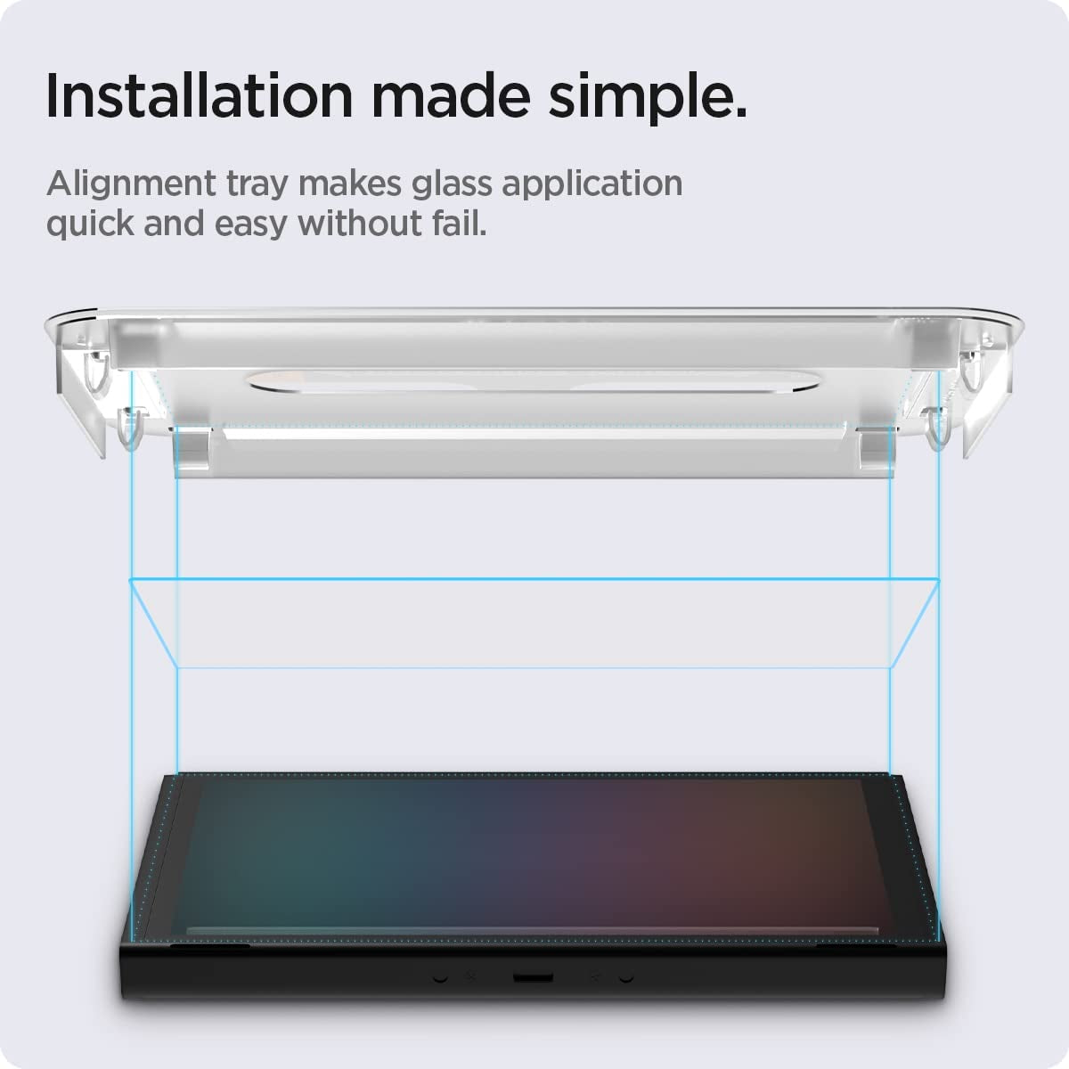 Tempered Glass Screen Protector [Glastr EZ FIT] Designed for Nintendo Switch (OLED Model) - 2 Pack