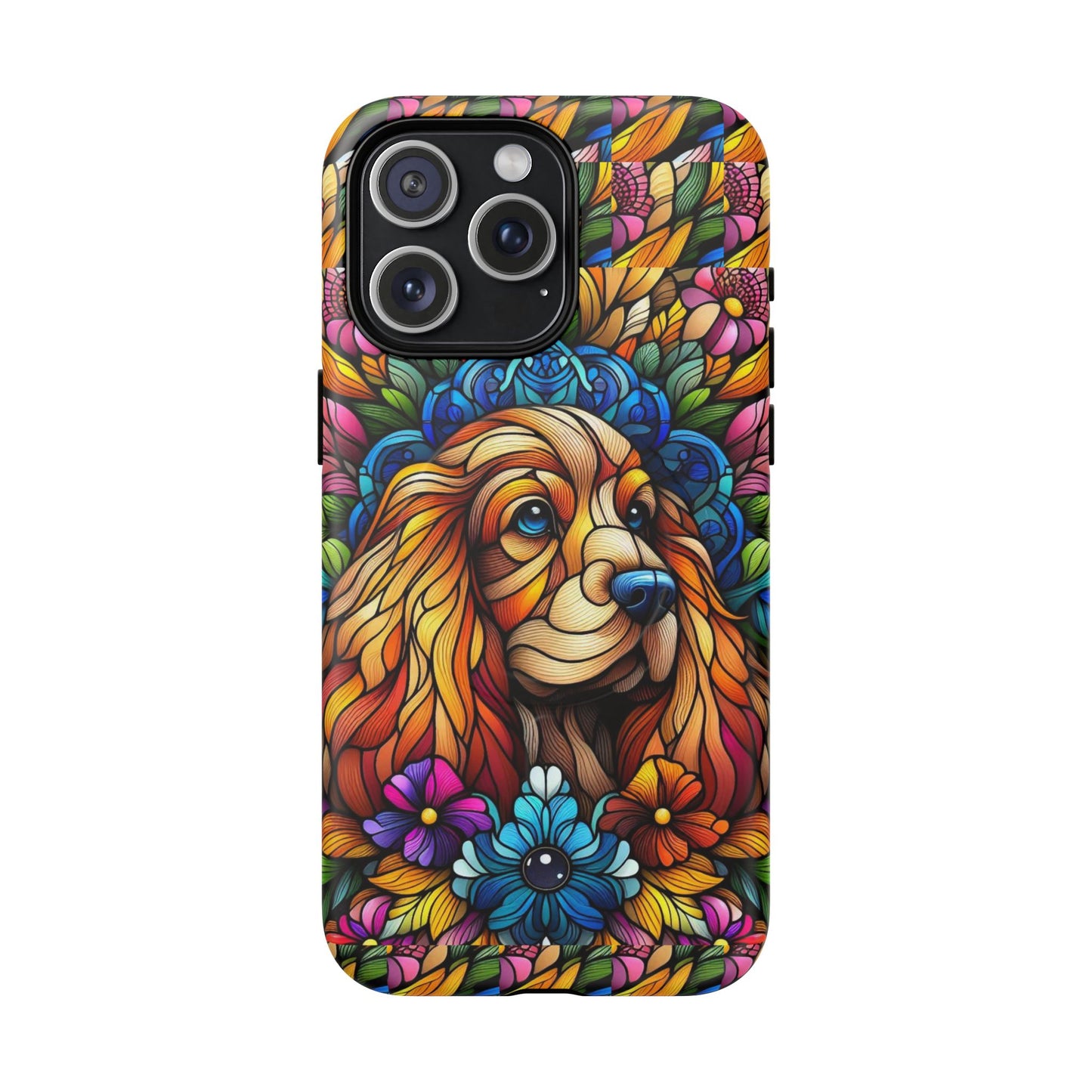 Dog Stained Glass Magnetic Cases