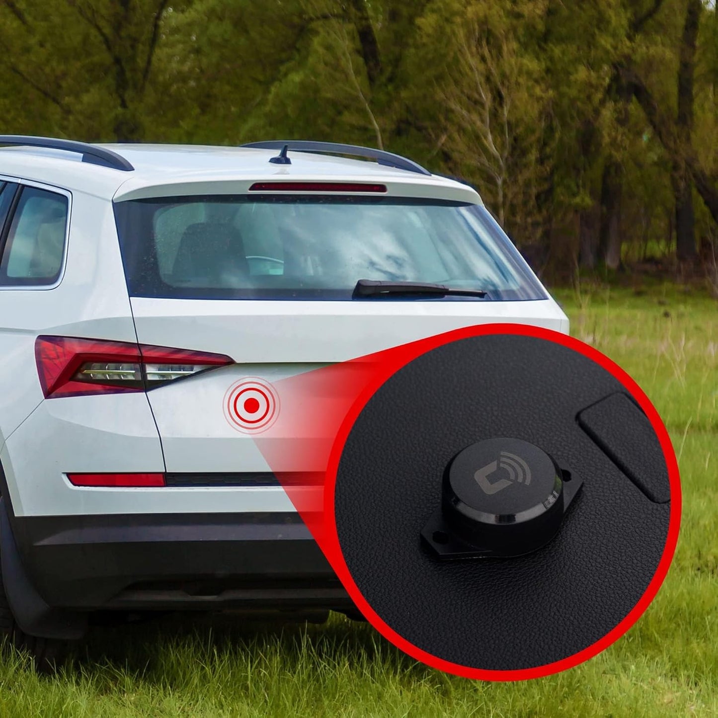 BT Vibration Sensor Add-On - Improved Car Theft Protection and Security for Your  Device - Installs to Car Doors or Valuables for Instant Motion Detection (NOT for Standalone Use)