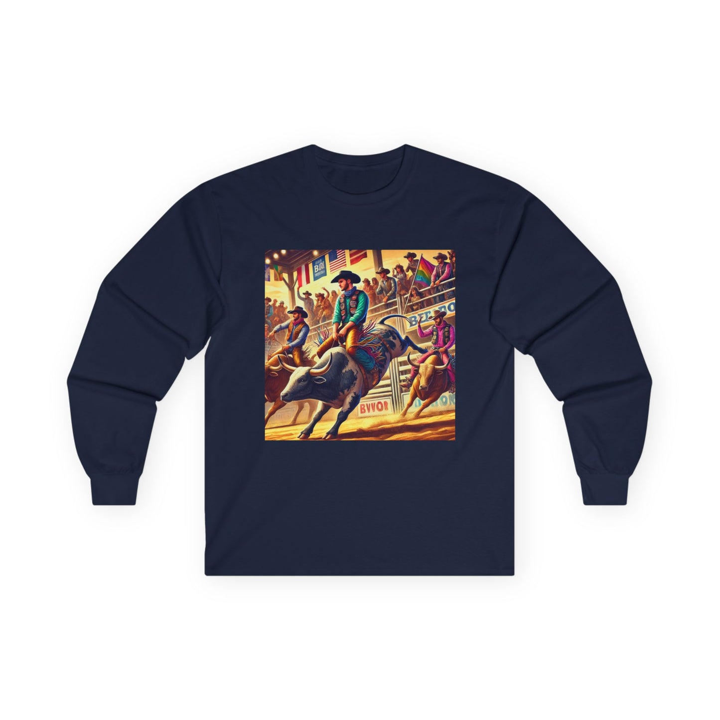 PBR Bull Riding Professional Bull Riders Unisex Ultra Cotton Long Sleeve Tee