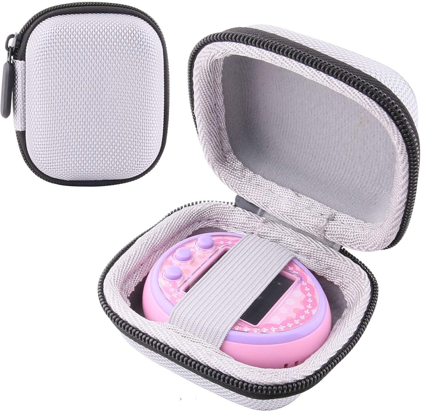 Hard Storage Carrying Case for Tamagotchi on Interactive Pet Game (Grey) ZOUSA