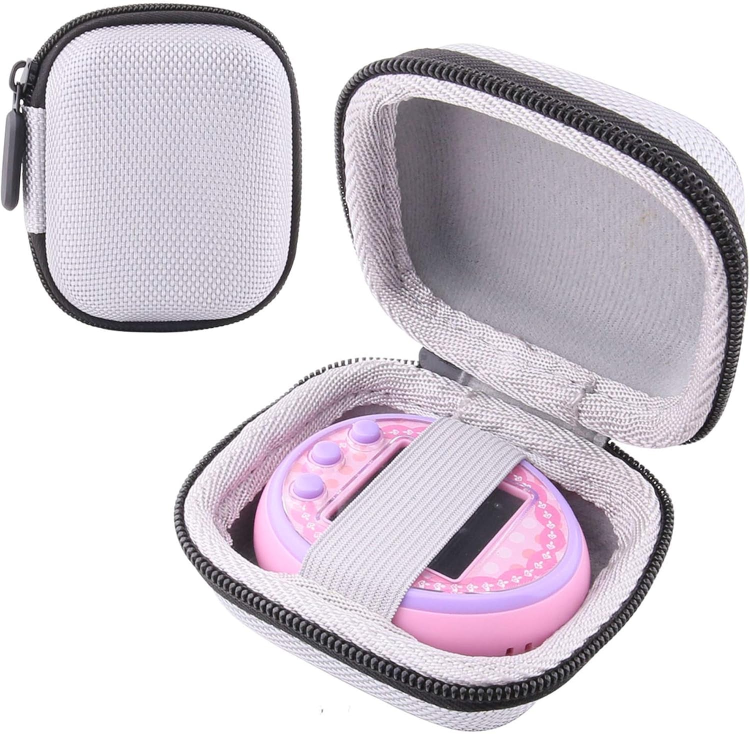 Hard Storage Carrying Case for Tamagotchi on Interactive Pet Game (Grey) ZOUSA