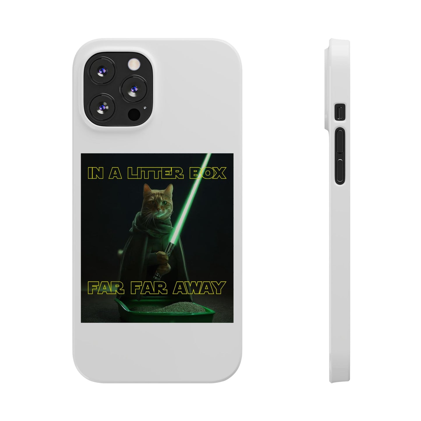 STAR WARS CAT IN A LITTER BOX FAR FAR AWAY  Slim Phone Cases
