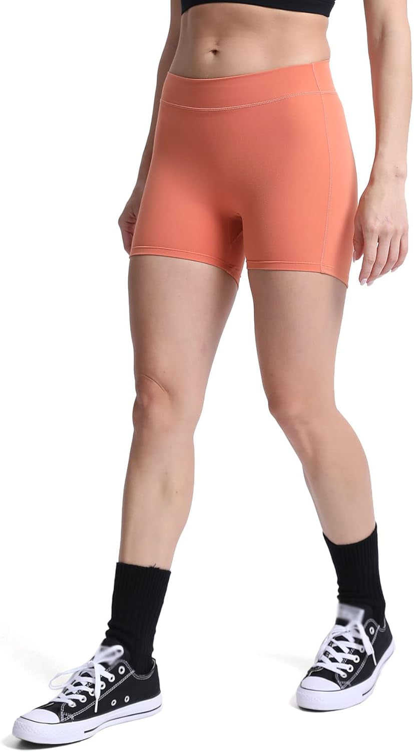 Workout Shorts for Women Biker Butt Lifting High Waisted Exercise Athletic Gym Running Yoga Shorts 4.5"