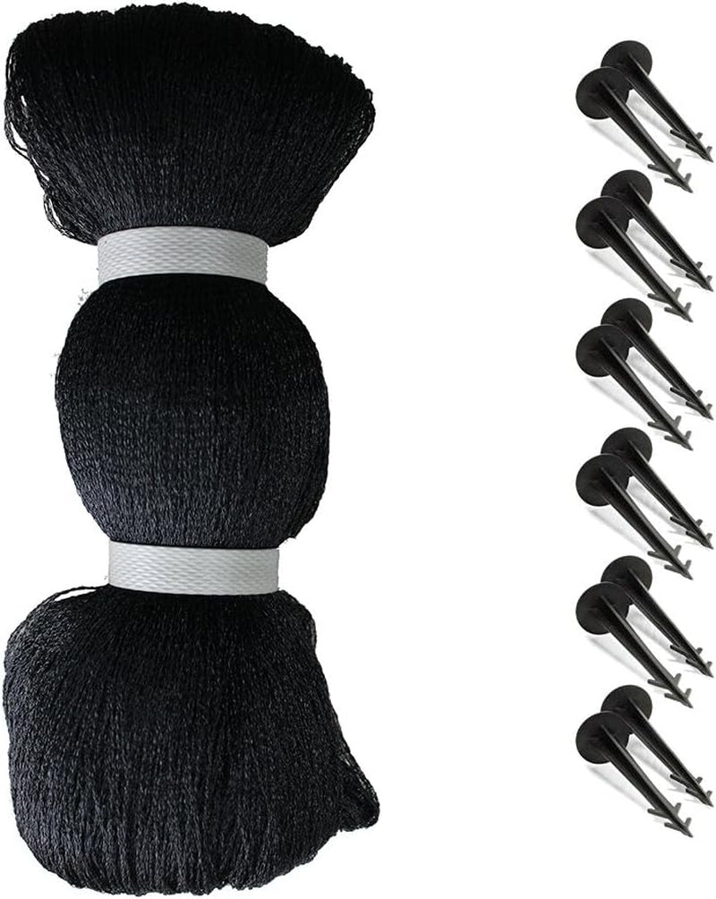 Pond Netting, 7' X 10' Pond Net Cover, Koi Pond Netting for Leaves, Heavy Duty Koi Pond Net Protecting Koi Fish from Herons, Stakes Included