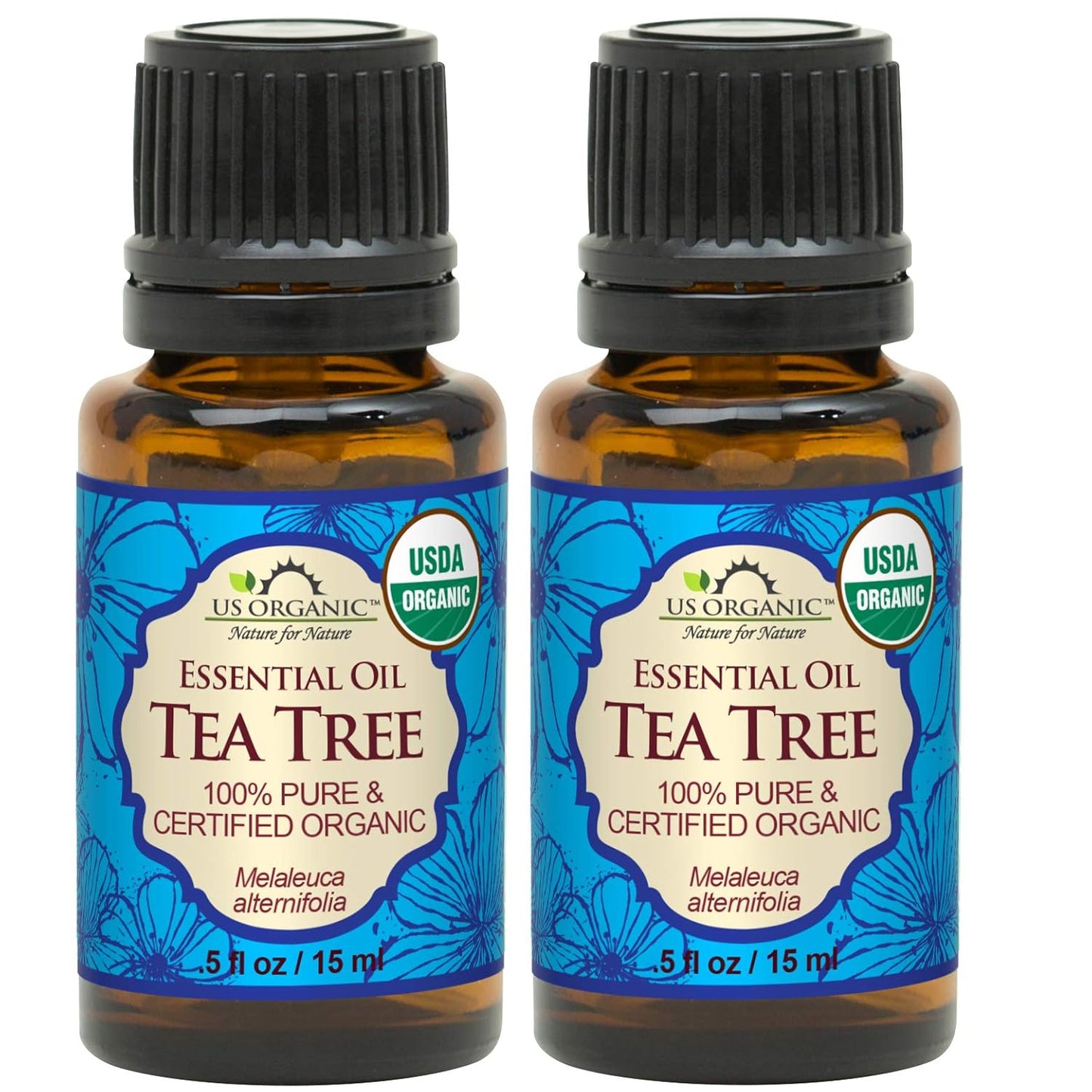 100% Pure Peppermint Essential Oil - USDA Certified Organic - 10 Ml Pack of 2 - W/Improved Caps and Droppers (More Size Variations Available) TLBH