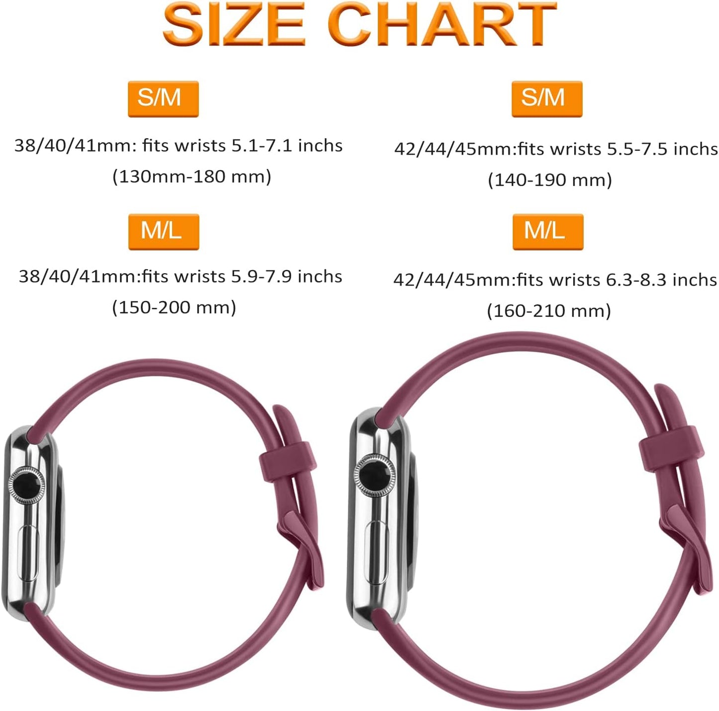 Silicone Narrow Bands Compatible with Apple Watch Band 41Mm 45Mm 38Mm 40Mm 42Mm 44Mm, Soft Strap Slim Replacement Sport Wristbands for Iwatch Series 8 SE 7 6 5 4 3 2 1 Women Men