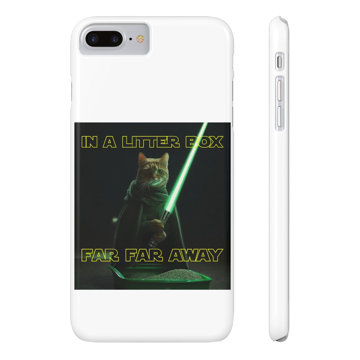 STAR WARS CAT IN A LITTER BOX FAR FAR AWAY  Slim Phone Cases