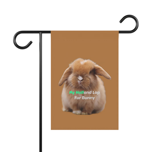 Cute Holland Lop Bunny Garden Banner - My Holland Lop Fur Bunny