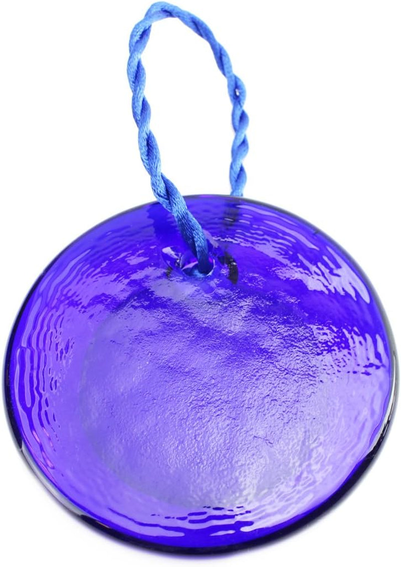 Large Size Turkish Blue Evil Eye (Nazar) ~ Blue Glass Evil Eye Amulet Charm Pendant for Protection Home Decor Idea (1 Pack)