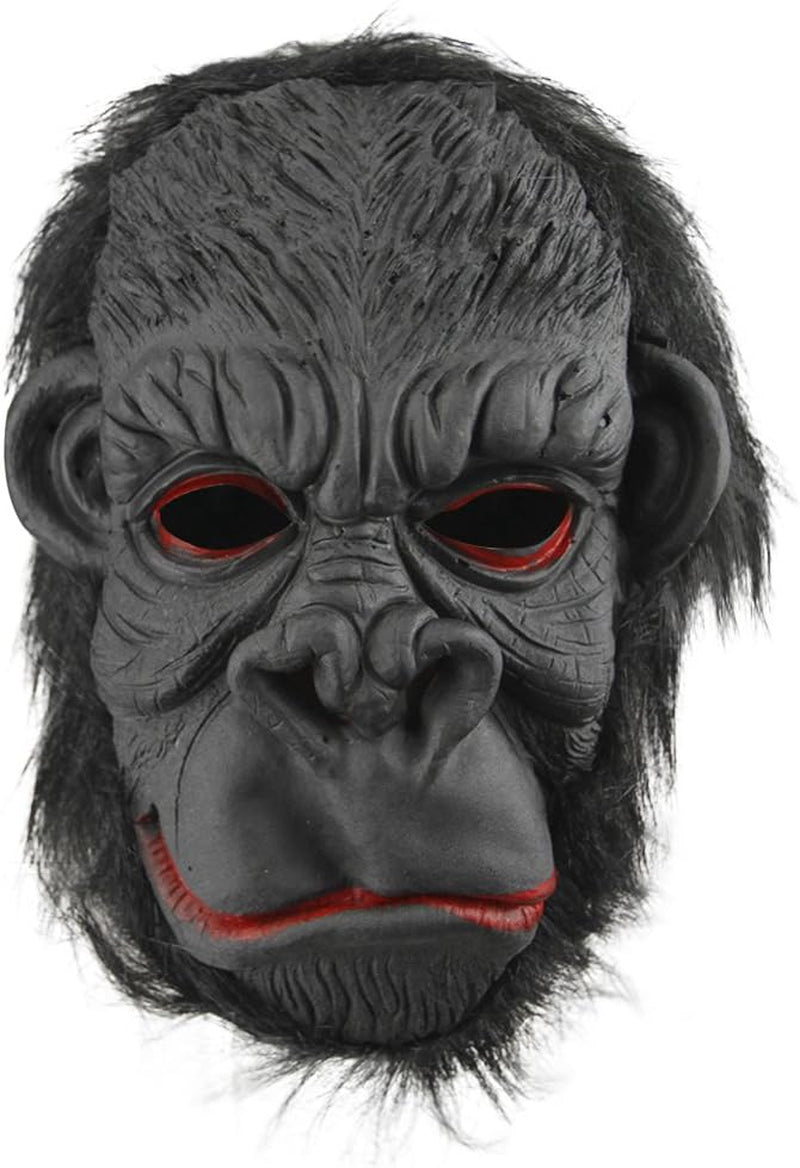 Halloween Party Cosplay Costume Porps Smile Gorilla Ape Full Head Mask Latex Animal Head Fancy Dress Costume Props