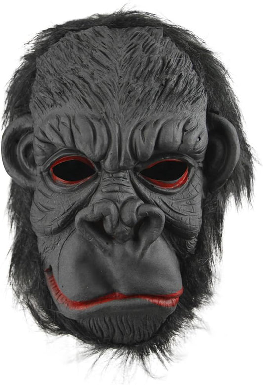 Halloween Party Cosplay Costume Porps Smile Gorilla Ape Full Head Mask Latex Animal Head Fancy Dress Costume Props