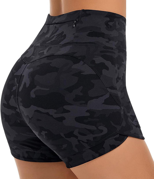 High Waisted Biker Shorts for Women'S with Tummy Control - Women'S Athletic Shorts for Workout Yoga Running,And Gym