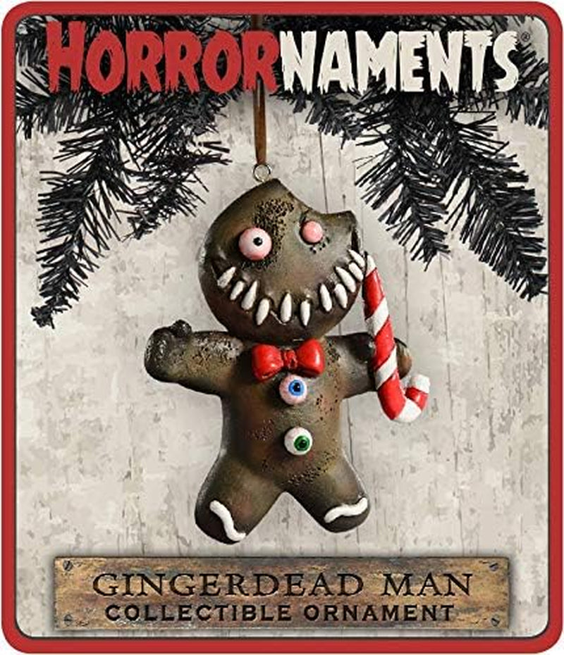 Ginger Dead Man Horror Ornament - Scary Prop and Decoration for Halloween, Christmas, Parties and Events