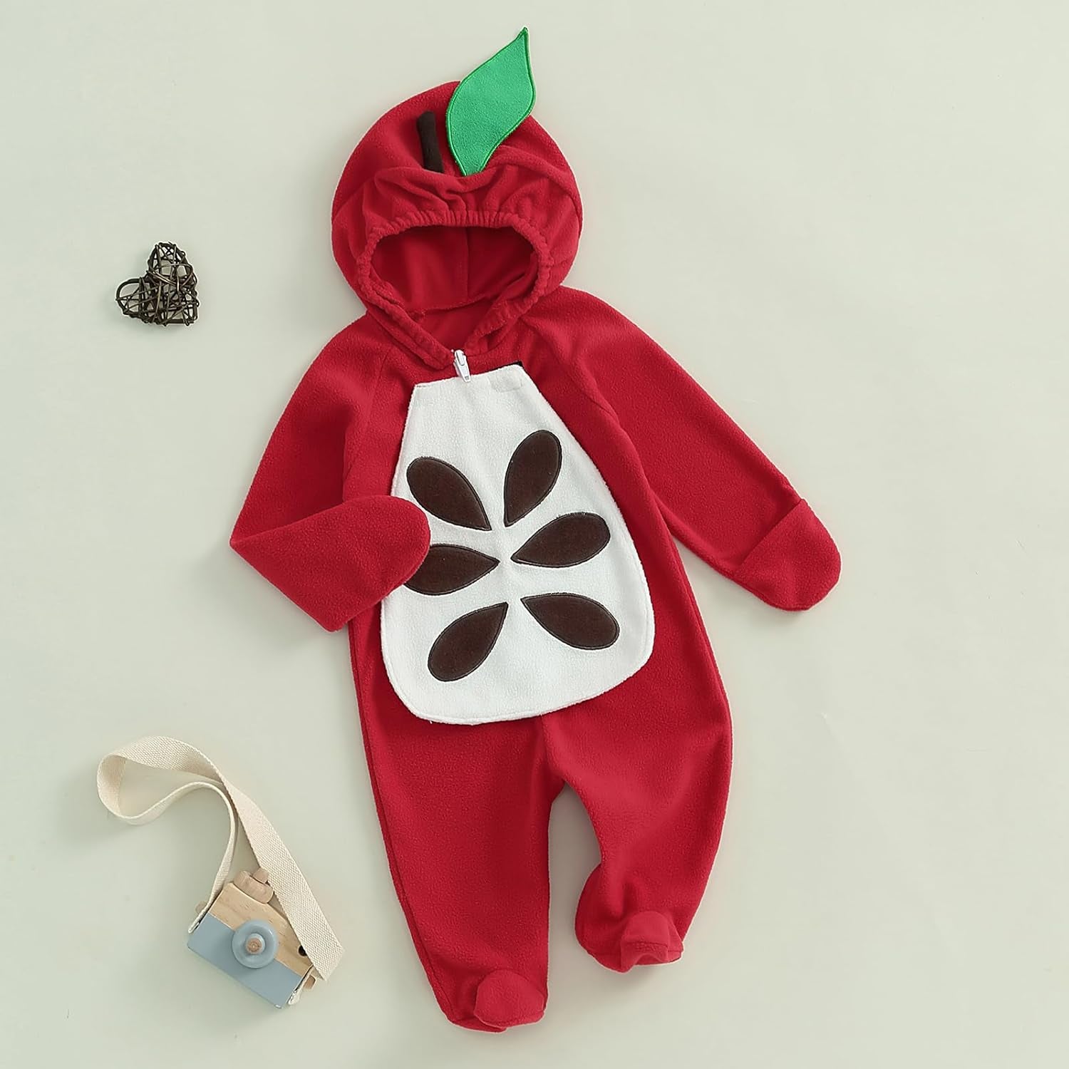 Newborn Baby Halloween Costumes for Girls Boys Long Sleeve Hooded Zipper Jumpsuit Romper Clothes