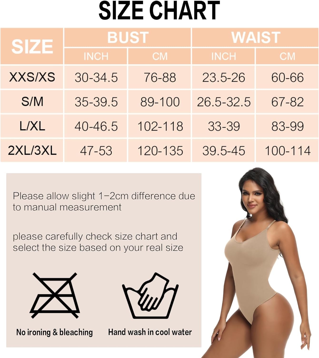 Bodysuit for Women Tummy Control Shapewear Body Shaper Seamless Spaghetti Strap Leotards