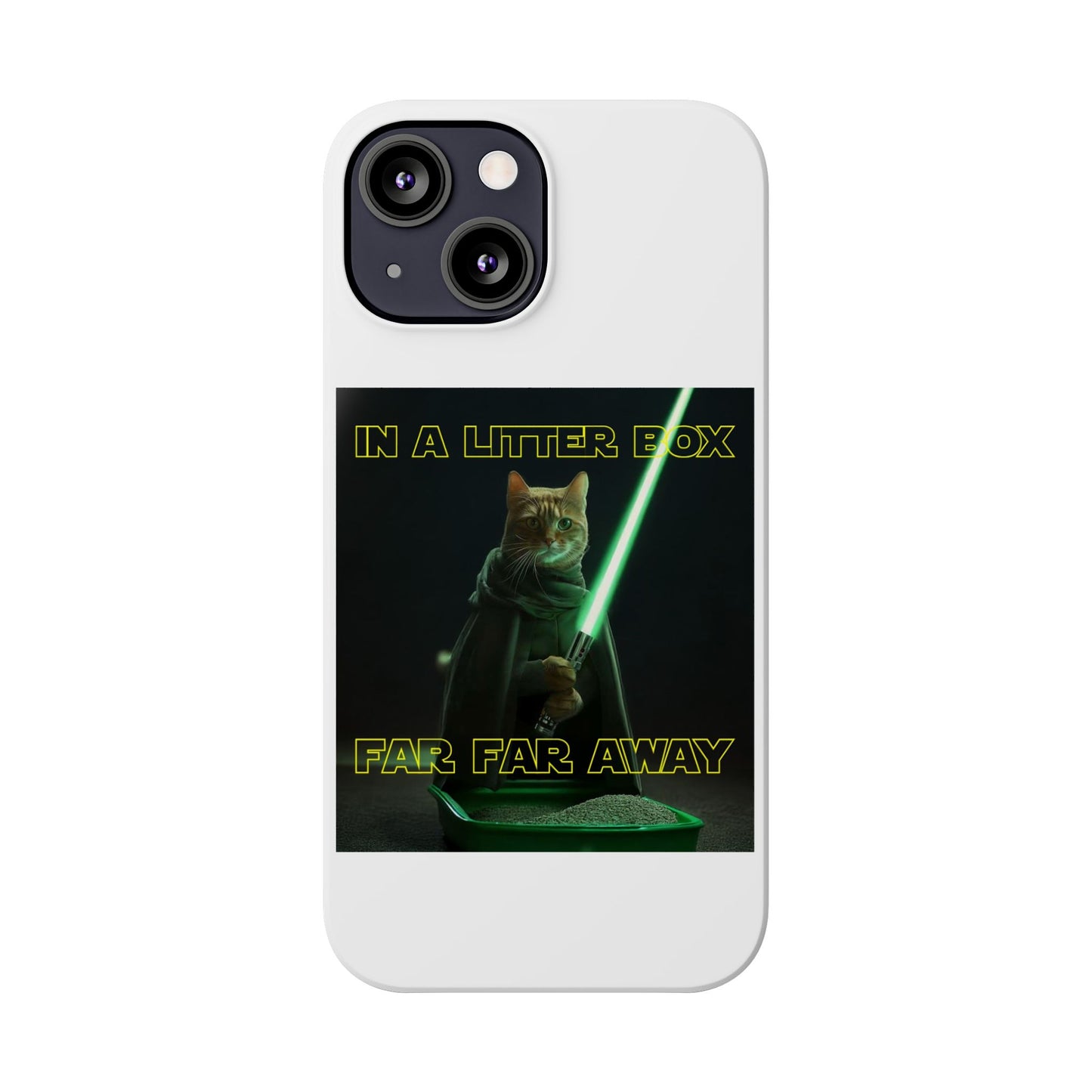 STAR WARS CAT IN A LITTER BOX FAR FAR AWAY  Slim Phone Cases