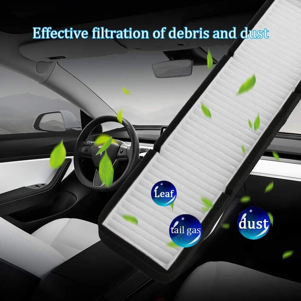 Air Intake Filter Inlet Vent Compatible with Tesla Model 3 Accessories (Until 2020 Version)……