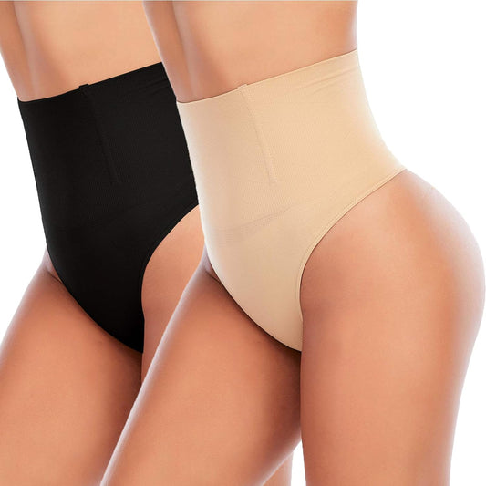 Tummy Control Thong Shapewear for Women Seamless Shaping Thong Panties Body Shaper Underwear
