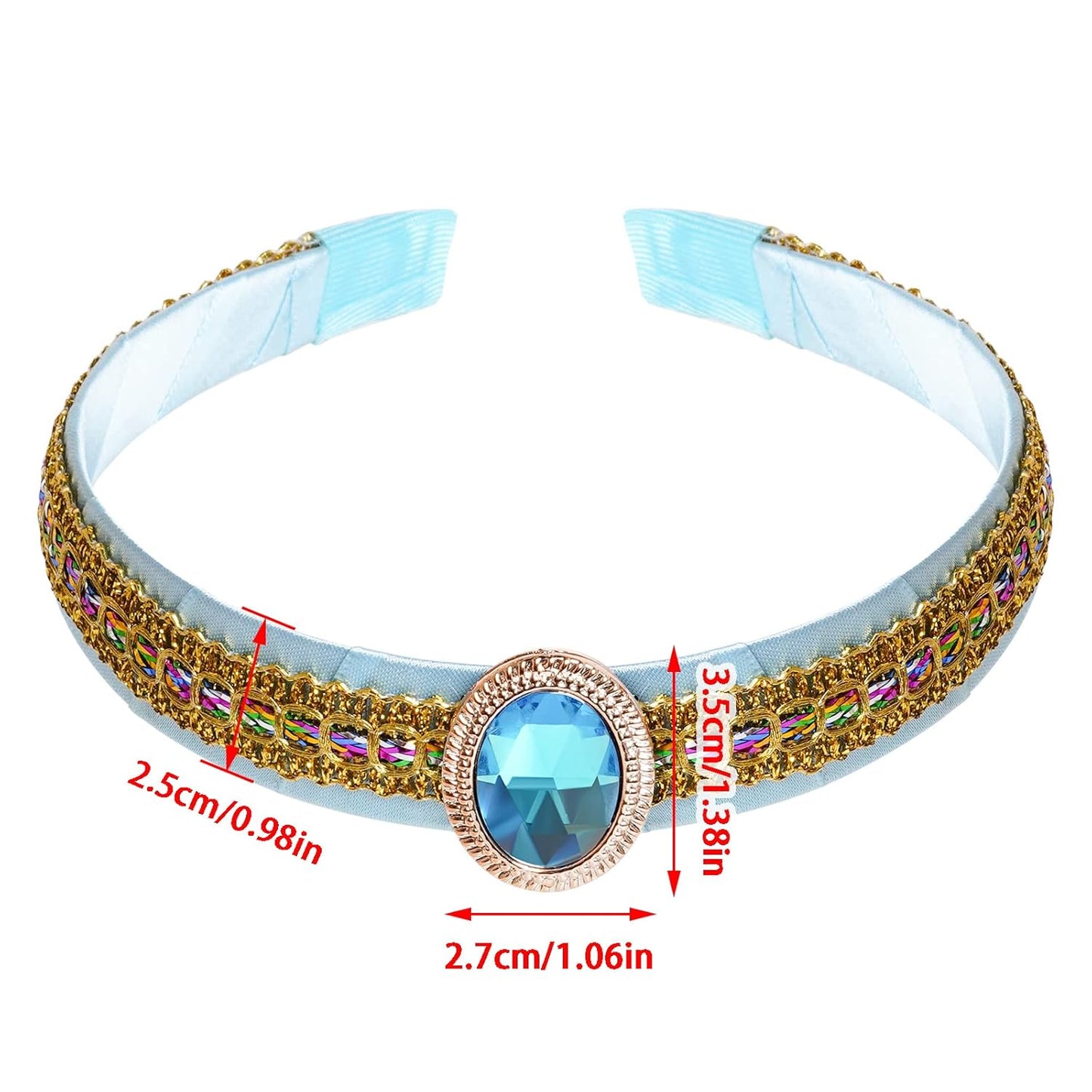 Princess Costume Headband Girls Dress up Headband for Halloween Cosplay Party Dress up Accessories