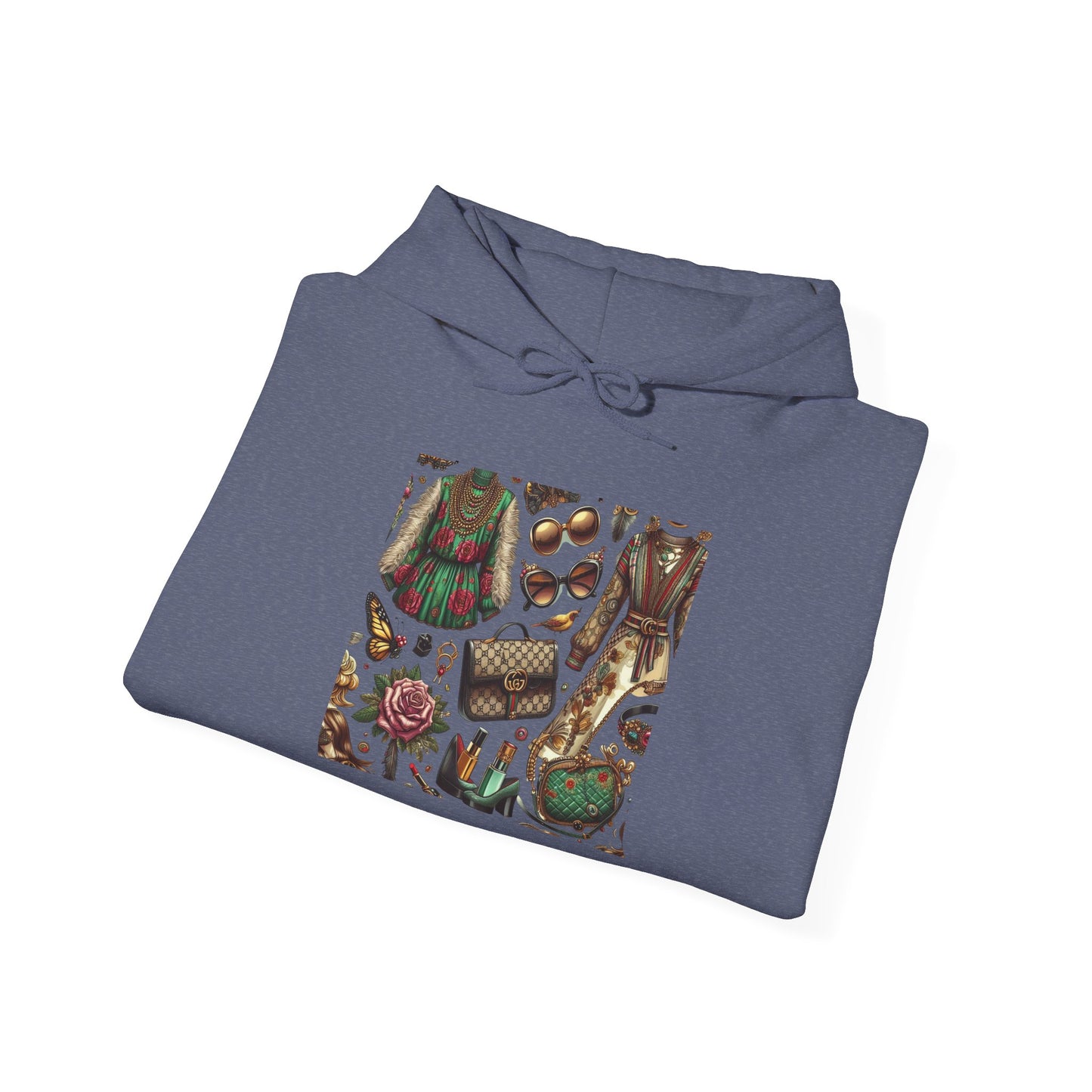 Vintage-Gucci Inspired Art Hoodie – Unisex Heavy Blend™ Hooded Sweatshirt
