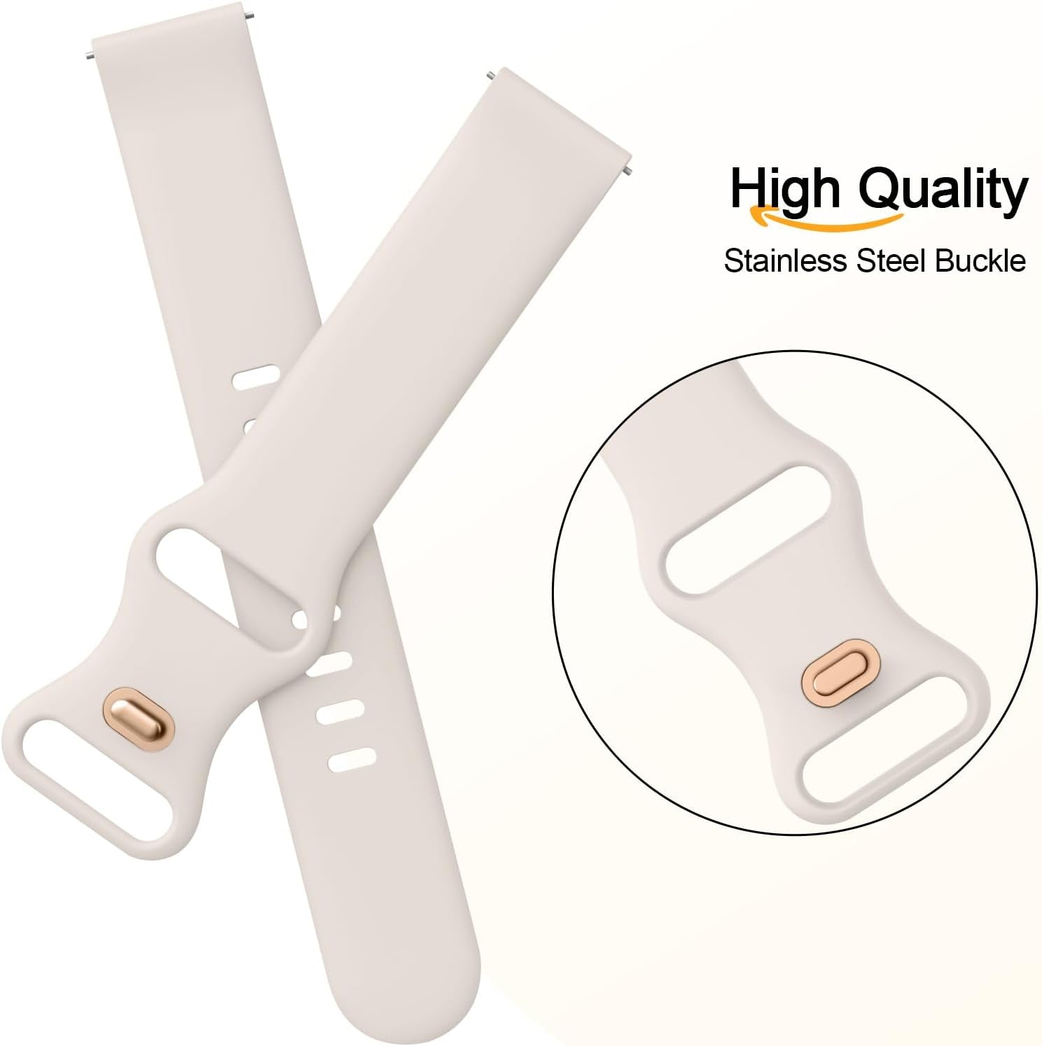 Bands Compatible with Samsung Galaxy Watch 6 Band 40Mm 44Mm, Samsung Galaxy Watch 6 Classic Bands 43Mm 47Mm, 20Mm Soft Silicone Sport Replacement Strap for Galaxy Watch 6 Band Women Men