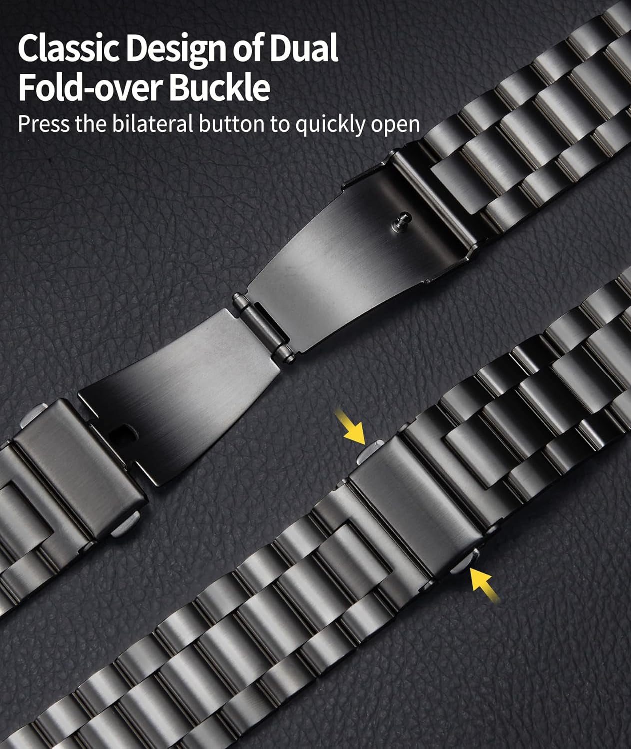 Compatible with Apple Watch Band 49Mm 46Mm 45Mm 44Mm 42Mm 41Mm 40Mm 38Mm Stainless Steel Metal Watch Strap with TPU Watch Case Compatible with Iwatch Series Ultra/10/9/8/7/Se2/Se/6/5/4/3/2/1