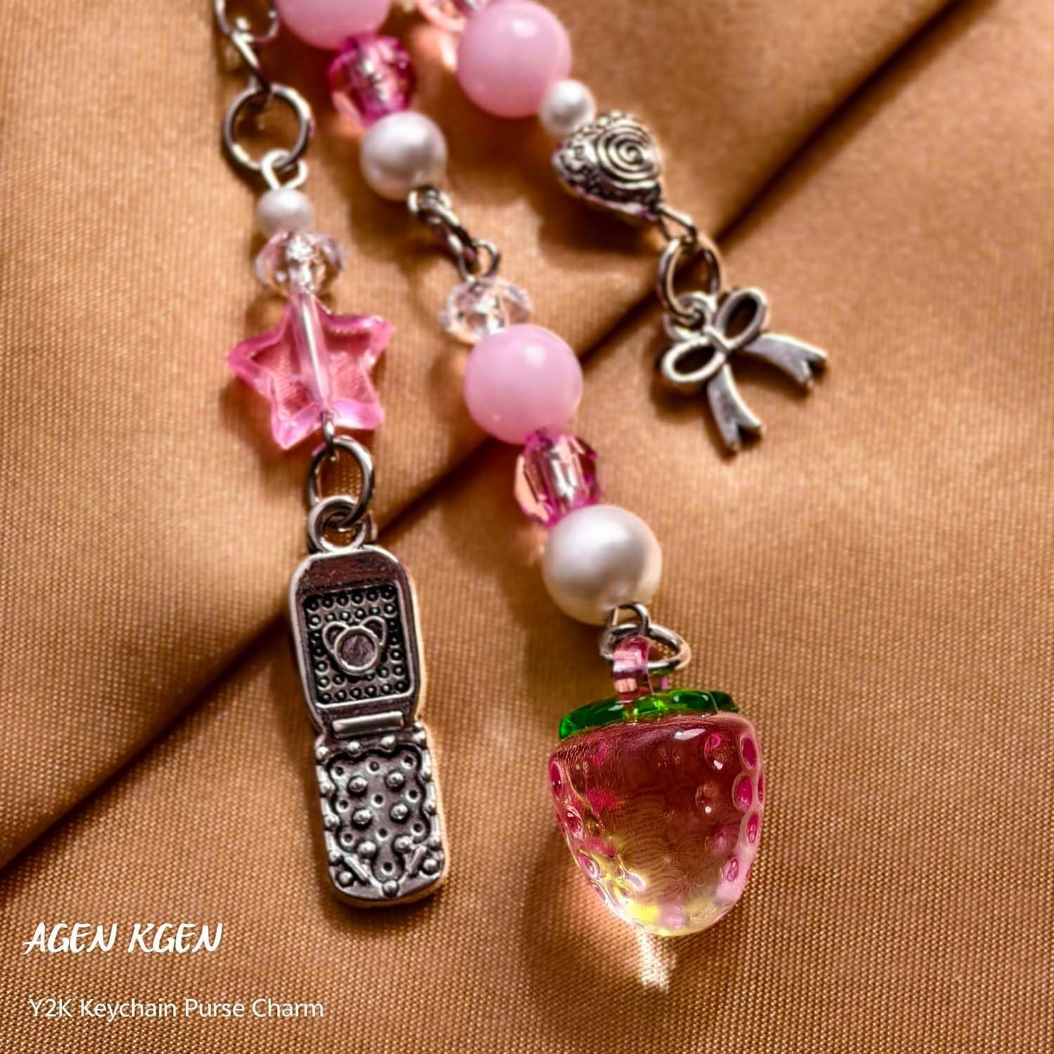 Novelty Keychains Aesthetic Y2K Keychain Charms Stylish Keychains Accessories for Women Bag Purse Gifts