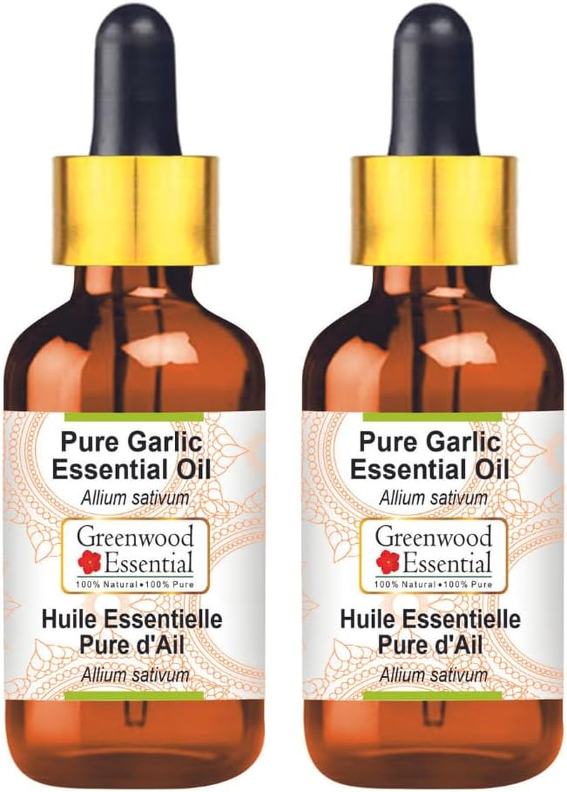 Pure Garlic Essential Oil (Allium Sativum) Steam Distilled 10Ml (0.33 Oz) TLBH